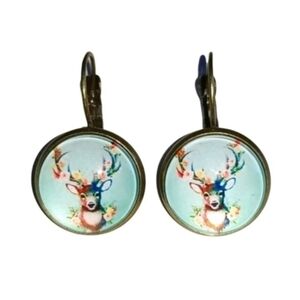 Handcrafted Elk Earrings